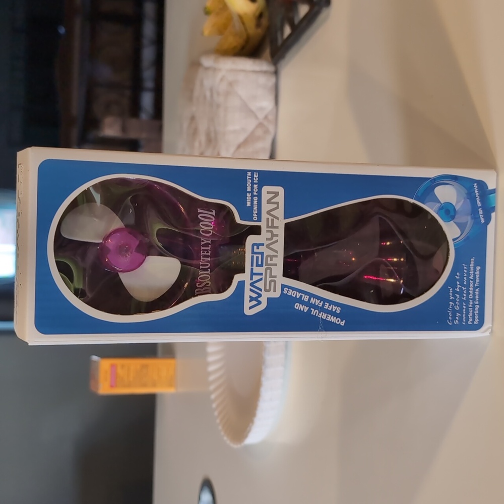 Absolutely Cool Purple Water Spray Fan